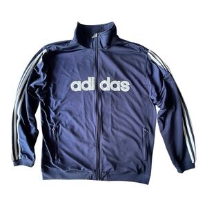 Vintage 2002 adidas Spell Out Track Jacket, XL